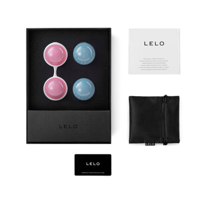 LELO Luna Beads Set mit Verpackung und Zubehör in Premium-Ausführung