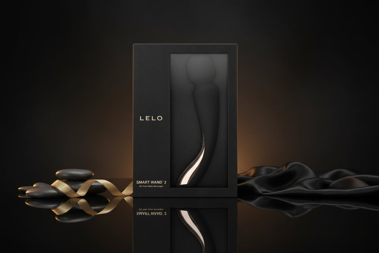 LELO Smart Wand 2 Medium in schwarzer Verpackung – elegantes Premium Intimate Wellness Design