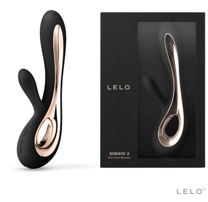 LELO Soraya 2 mit Verpackung – Premium Produktdesign in Schwarz