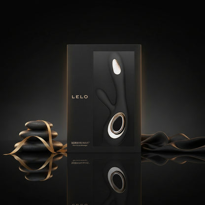 LELO Soraya Wave Rabbit Vibrator in Schwarz mit Premium Verpackungsdesign