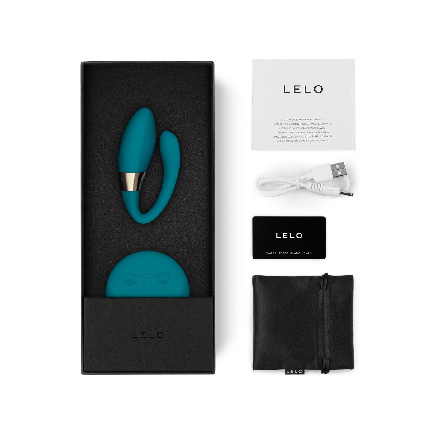 lelo tiani duo lieferumfang mit fernbedienung und zubehör