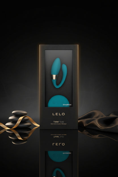 LELO TIANI Duo Verpackung in Türkis und Schwarz