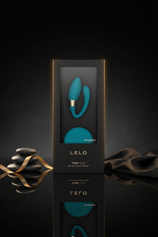 LELO TIANI Duo Verpackung in Türkis und Schwarz