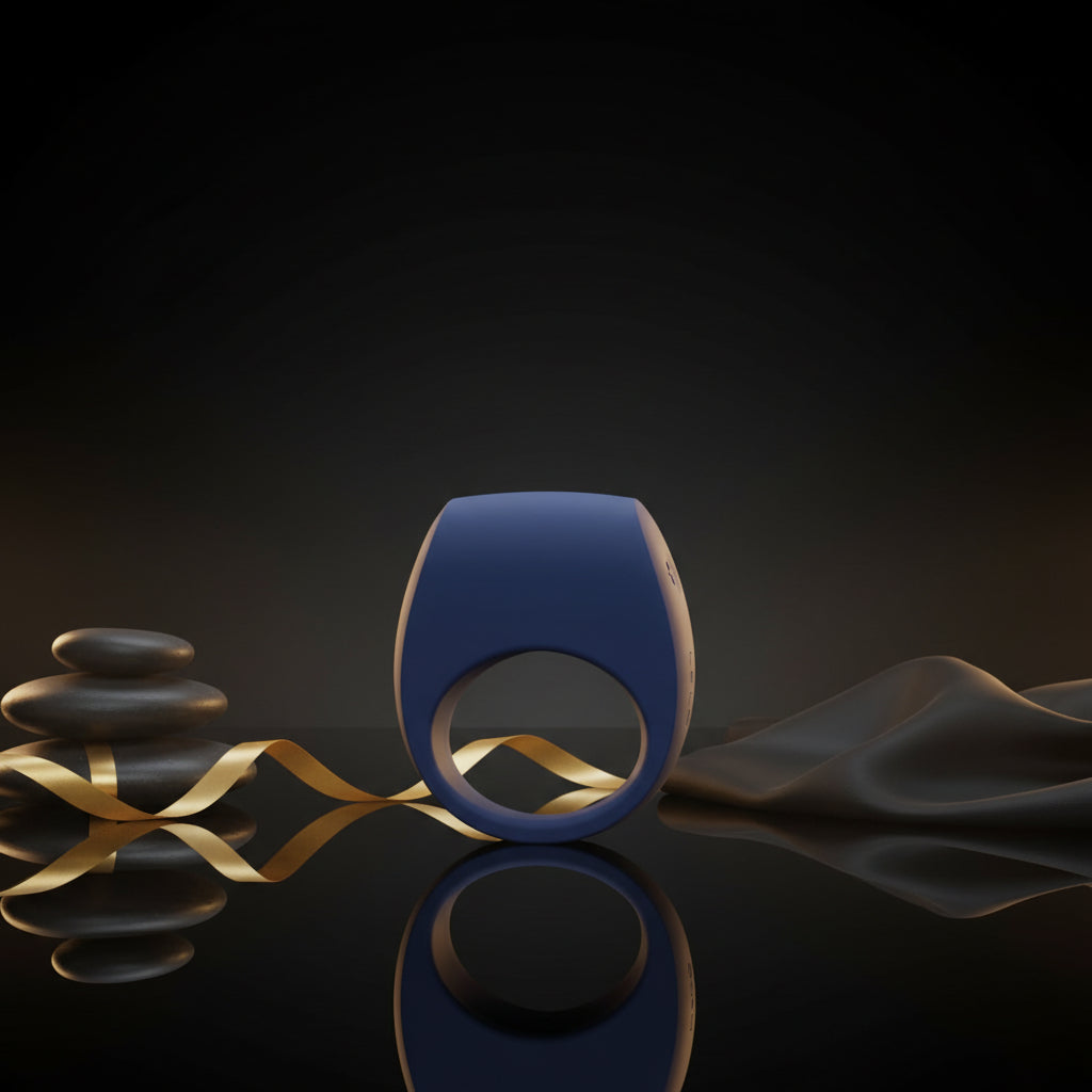 Blauer LELO TOR 3 Vibrationsring aus weichem Silikon