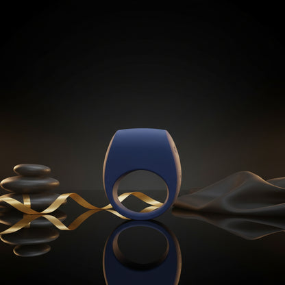 Blauer LELO TOR 3 Vibrationsring aus weichem Silikon