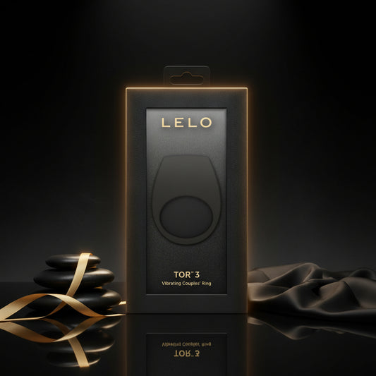 Schwarzer LELO TOR 3 Vibrationsring mit eleganter Verpackung