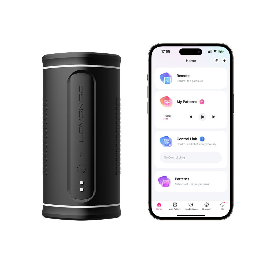 Lovense Calor Vibro-Masturbator mit App-Steuerung und Smart-Sensor in der Frontansicht