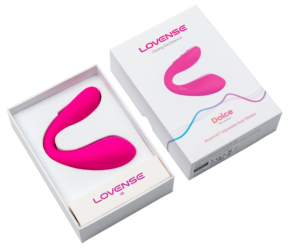 Geöffnete Verpackung des Lovense Dolce mit Produktpräsentation