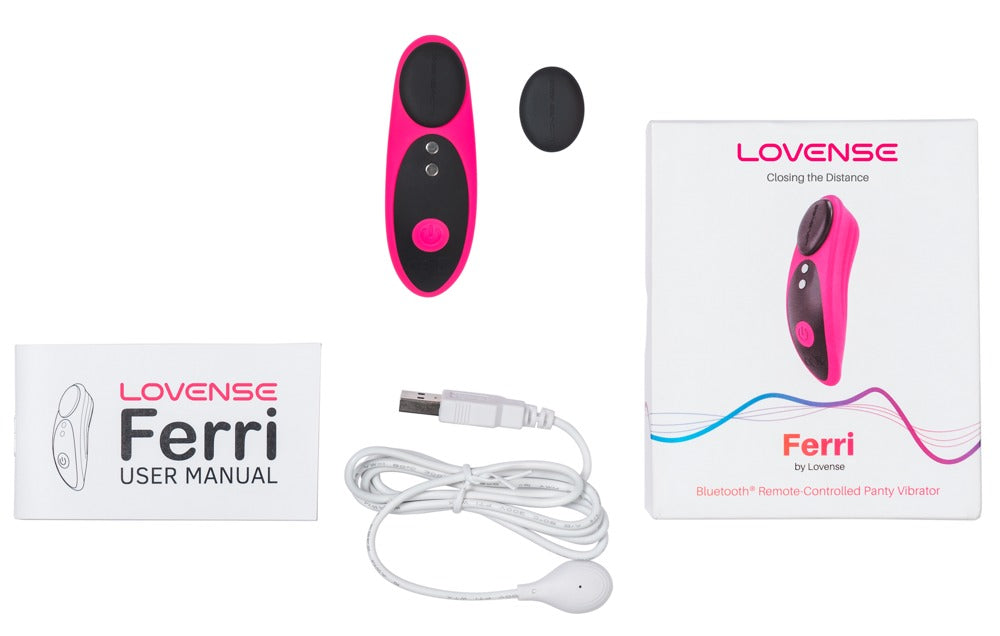 Lovense Ferri Panty Vibrator mit Verpackung und Zubehör