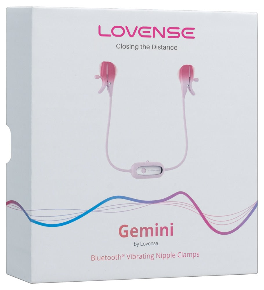 Lovense Gemini Originalverpackung mit Abbildung der vibrierenden Nippelklemmen