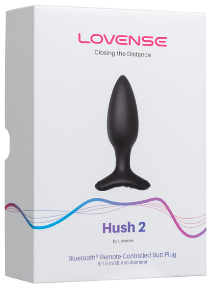 Verpackung des Lovense Hush 2 Vibro-Analplugs in Größe S