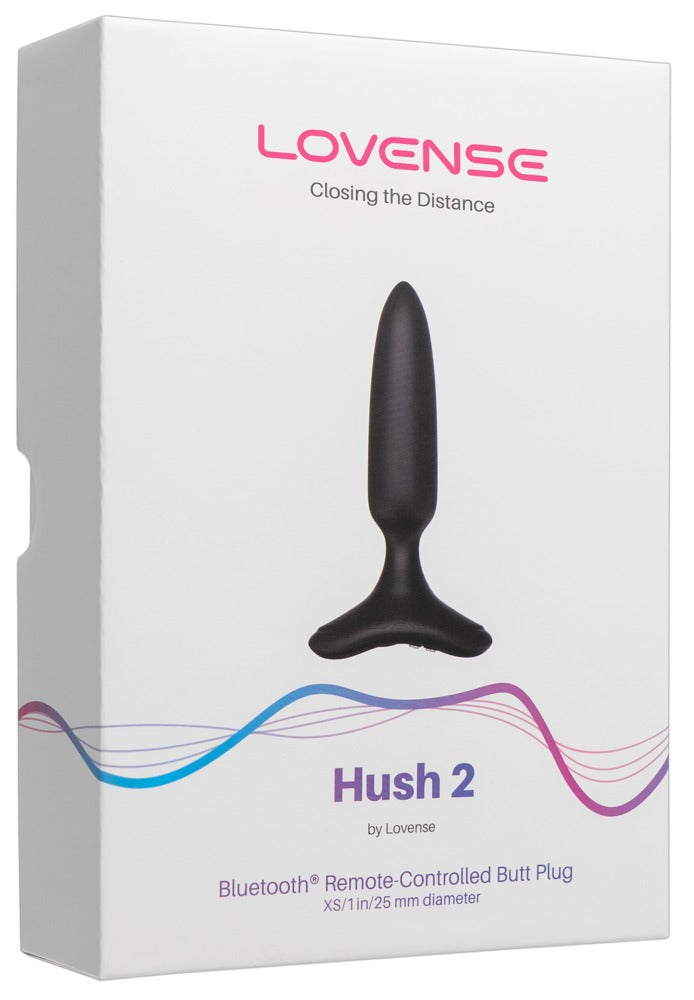 Verpackung des Lovense Hush 2 Vibro-Analplugs in Größe XS