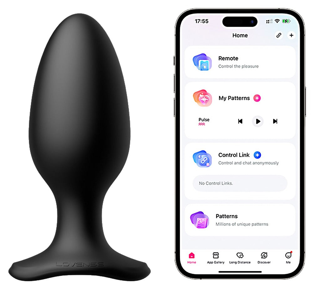 Lovense Hush 2 XS Vibro-Analplug mit Smartphone und Lovense-App