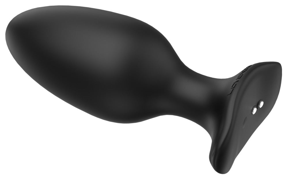 Lovense Hush 2 XS Vibro-Analplug aus schwarzem Silikon in Seitenansicht
