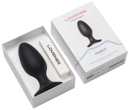 Geöffnete Verpackung des Lovense Hush 2 XS mit Produktpräsentation