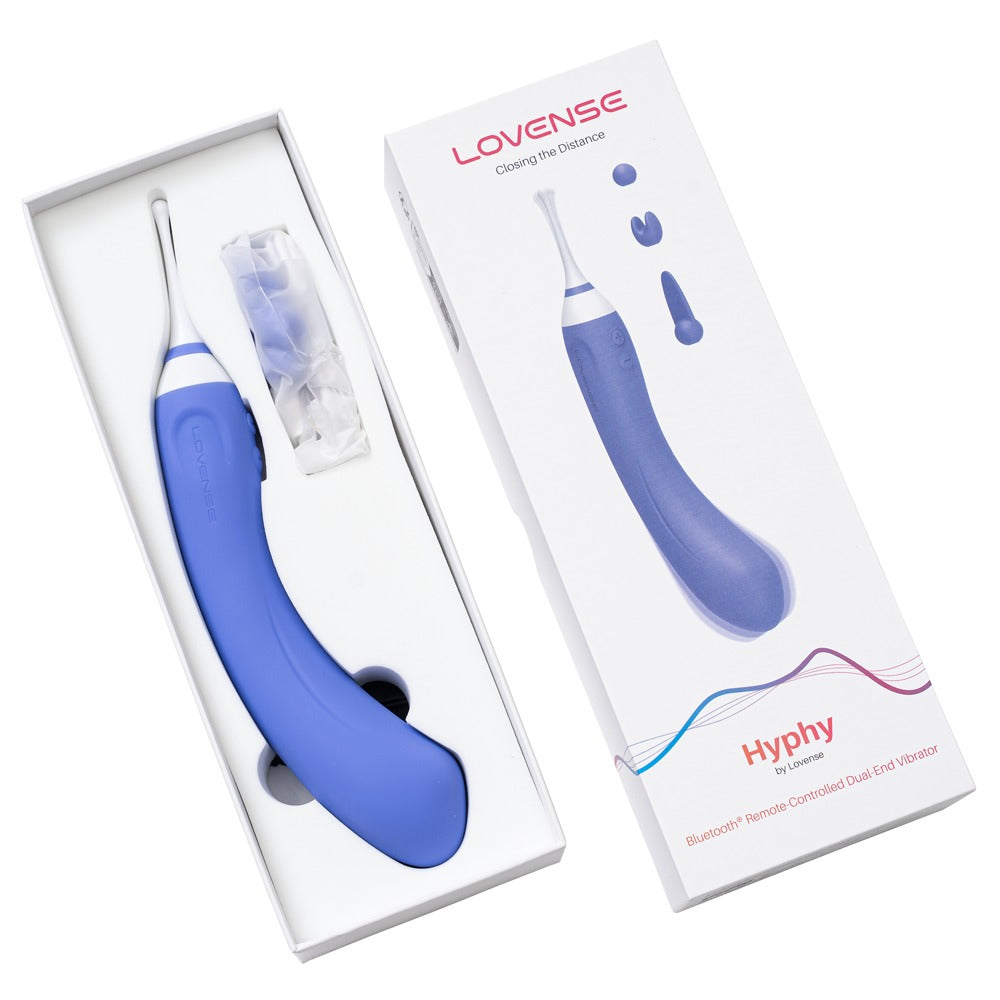 Geöffnete Verpackung des Lovense Hyphy mit Lieferumfang