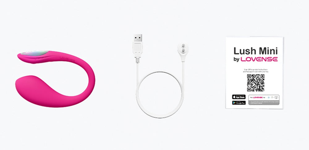 Lovense Lush Mini Lieferumfang mit USB-Ladekabel