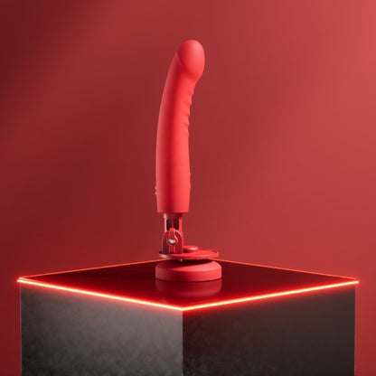 Lovense Mission 2 Vibrator mit verstellbarem Saugfuß auf glatter Oberfläche