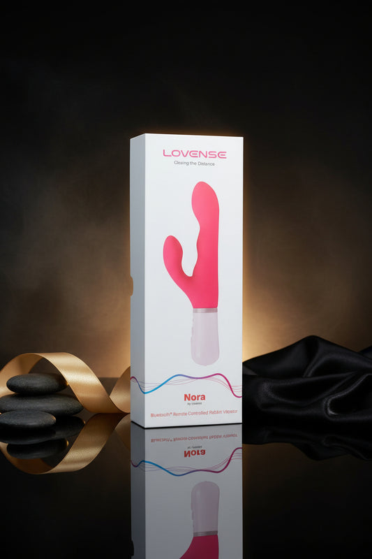 Verpackung des Lovense Nora Rabbit Vibrators in eleganter Produktbox