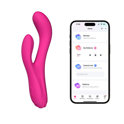 Lovense Osci 3 Rabbitvibrator mit Smartphone-App für individuelle Steuerung