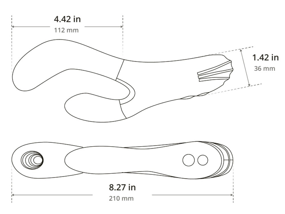Lovense Osci 3 Rabbitvibrator mit Übersicht zur Bedienung und Steuerung