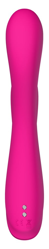 Lovense Osci 3 Rabbitvibrator Rückansicht aus pinkem Silikon