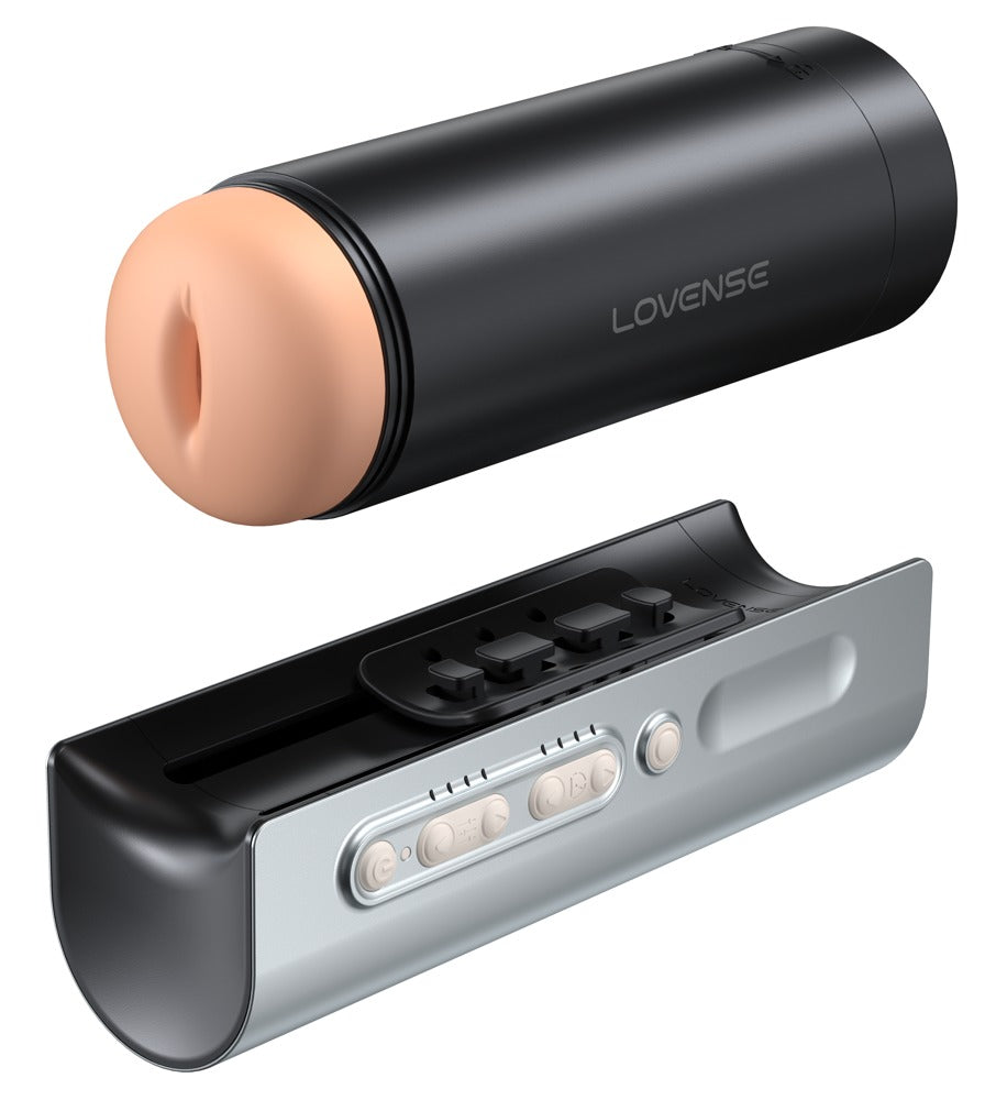 Lovense Solace Pro Masturbator in perspektivischer Produktansicht