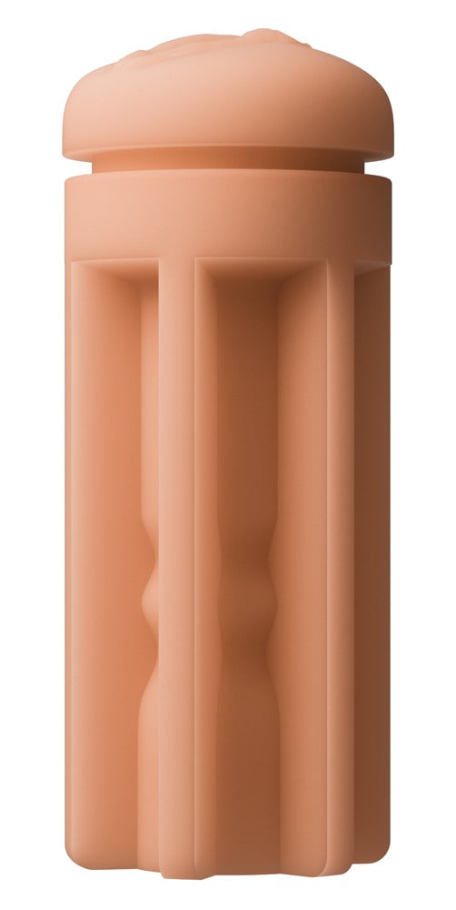 Seitenansicht der Lovense Solace Pro Vagina Sleeve aus softem TPE