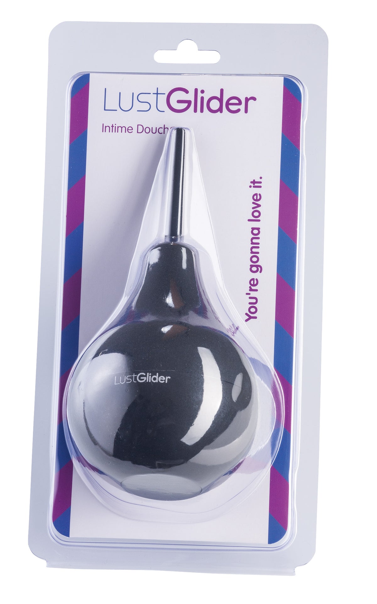 LustGlider Intime Douche schwarze Analdusche in der Originalverpackung