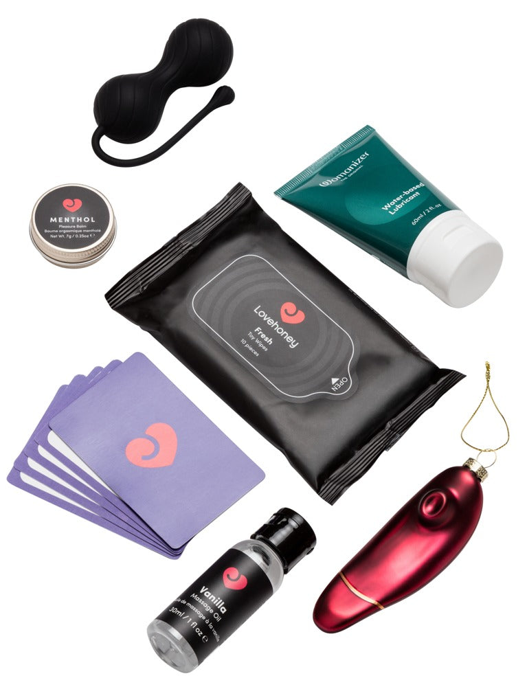 Verschiedene Toys, Fernbedienung und sinnliche Extras aus dem Magic Shiver Couples Adventskalender 2026