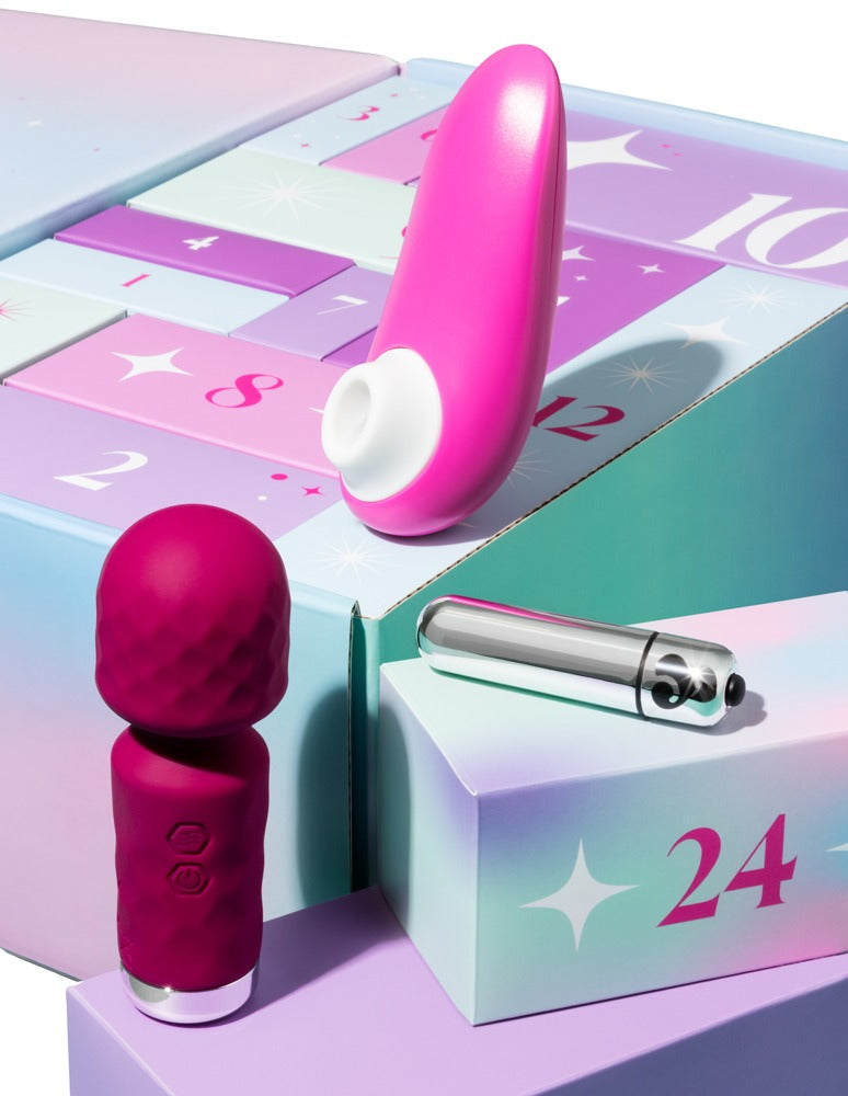 Mini-Wand und kompakter Bulletvibrator als vibrierende Highlights im Magic Shiver Enjoy Adventskalender 2026