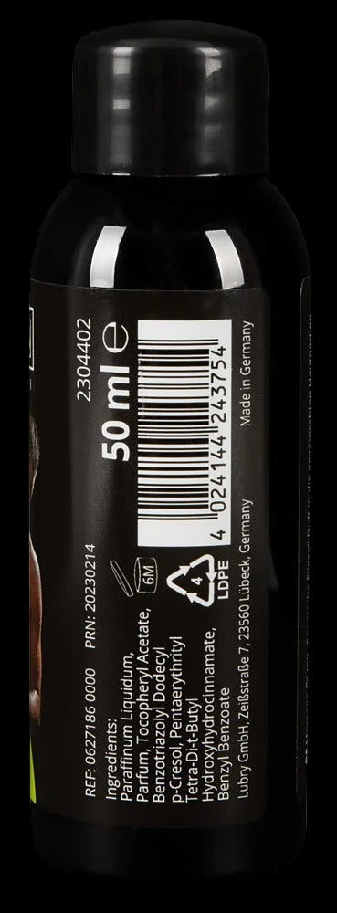 Magoon Massageöl Spanische Fliege Verpackungsdetails mit Barcode und Produktangaben