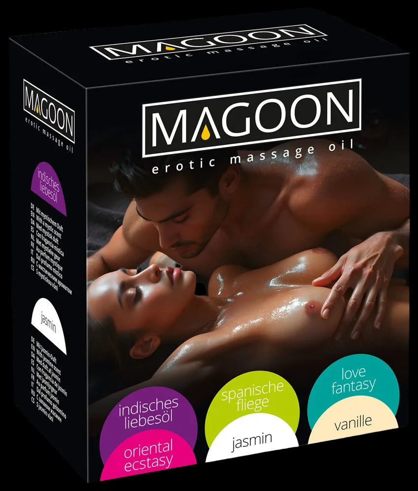 Massageöl Sparpaket 6er Set mit verschiedenen Düften von Magoon