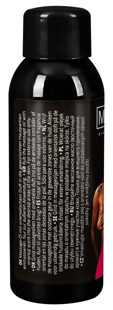 Magoon Oriental Ecstasy Massageöl Seitenansicht Flasche