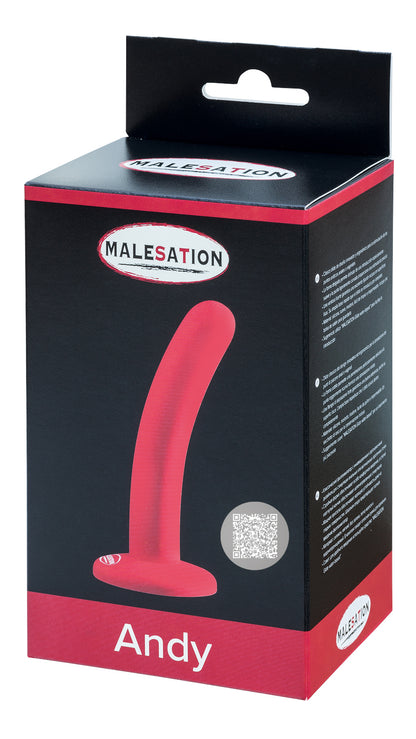 MALESATION Andy Silikon-Dildo in Rot in der Originalverpackung