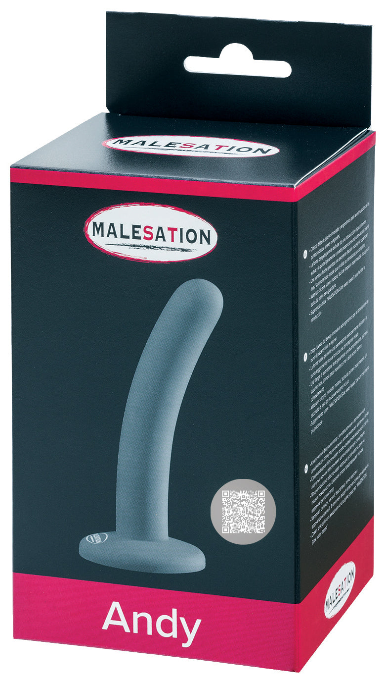 MALESATION Andy Silikon-Dildo in Schwarz in der Originalverpackung