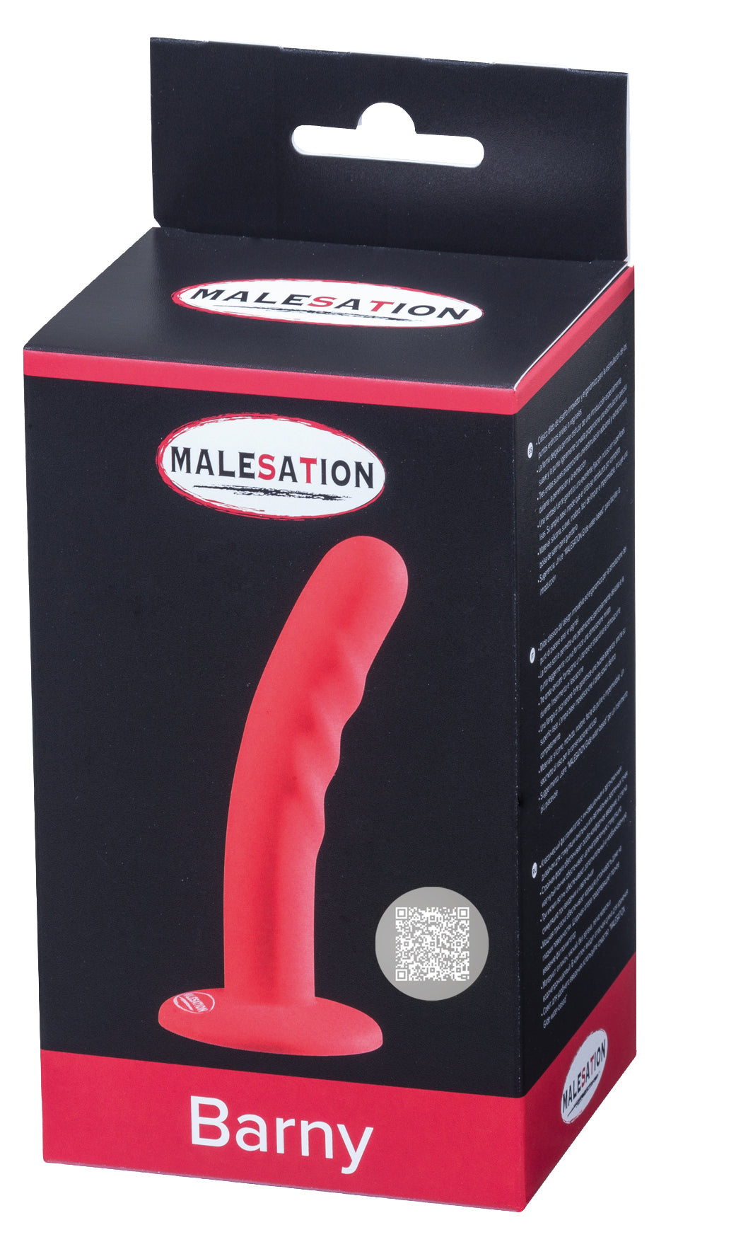 MALESATION Barny Silikon-Dildo in Rot in der Originalverpackung