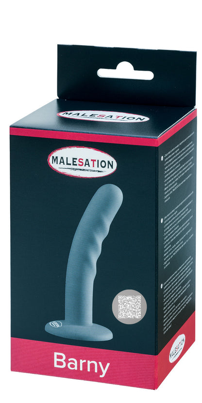 MALESATION Barny Silikon-Dildo in Schwarz in der Originalverpackung