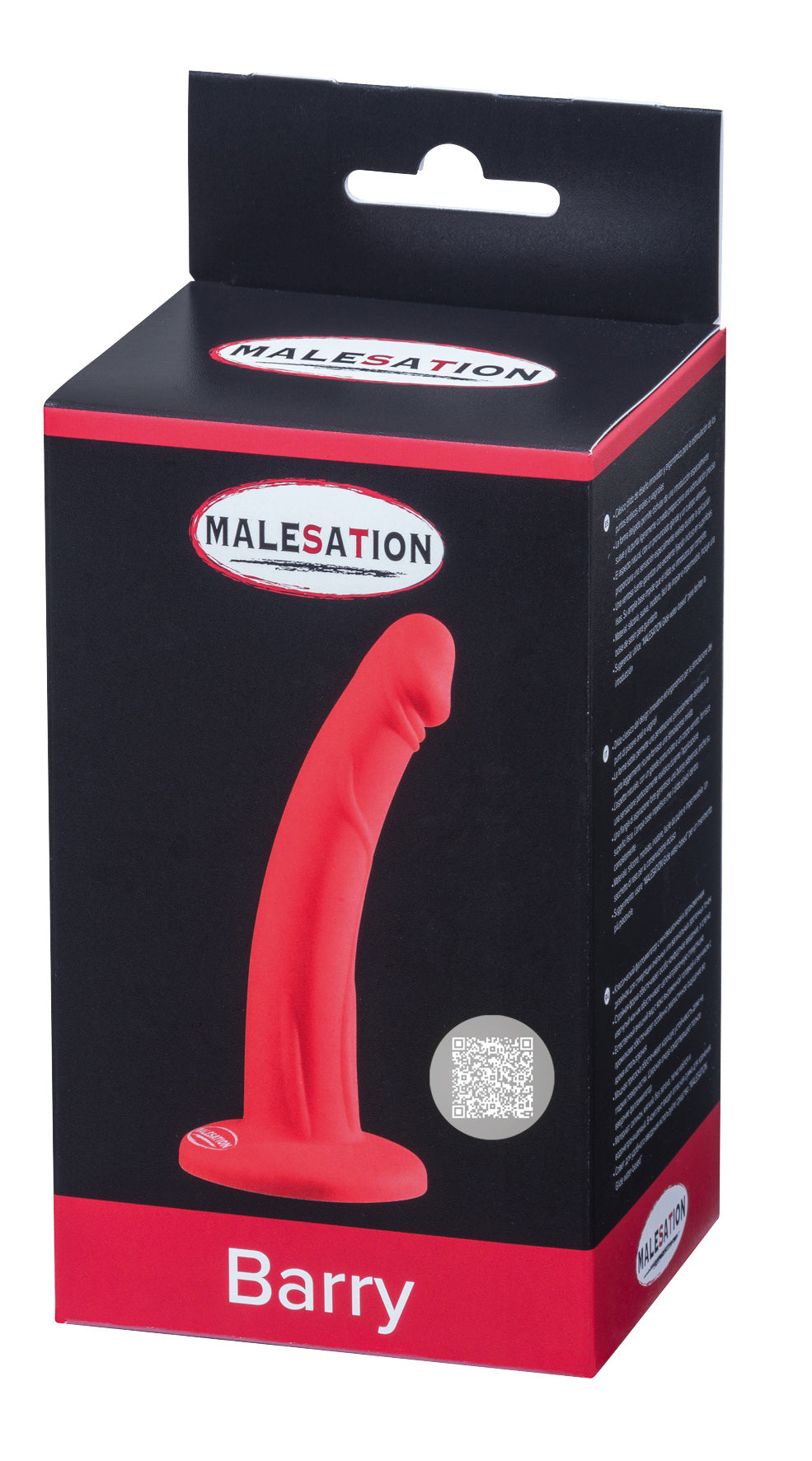 MALESATION Barry Silikon-Dildo Originalverpackung in der Frontansicht