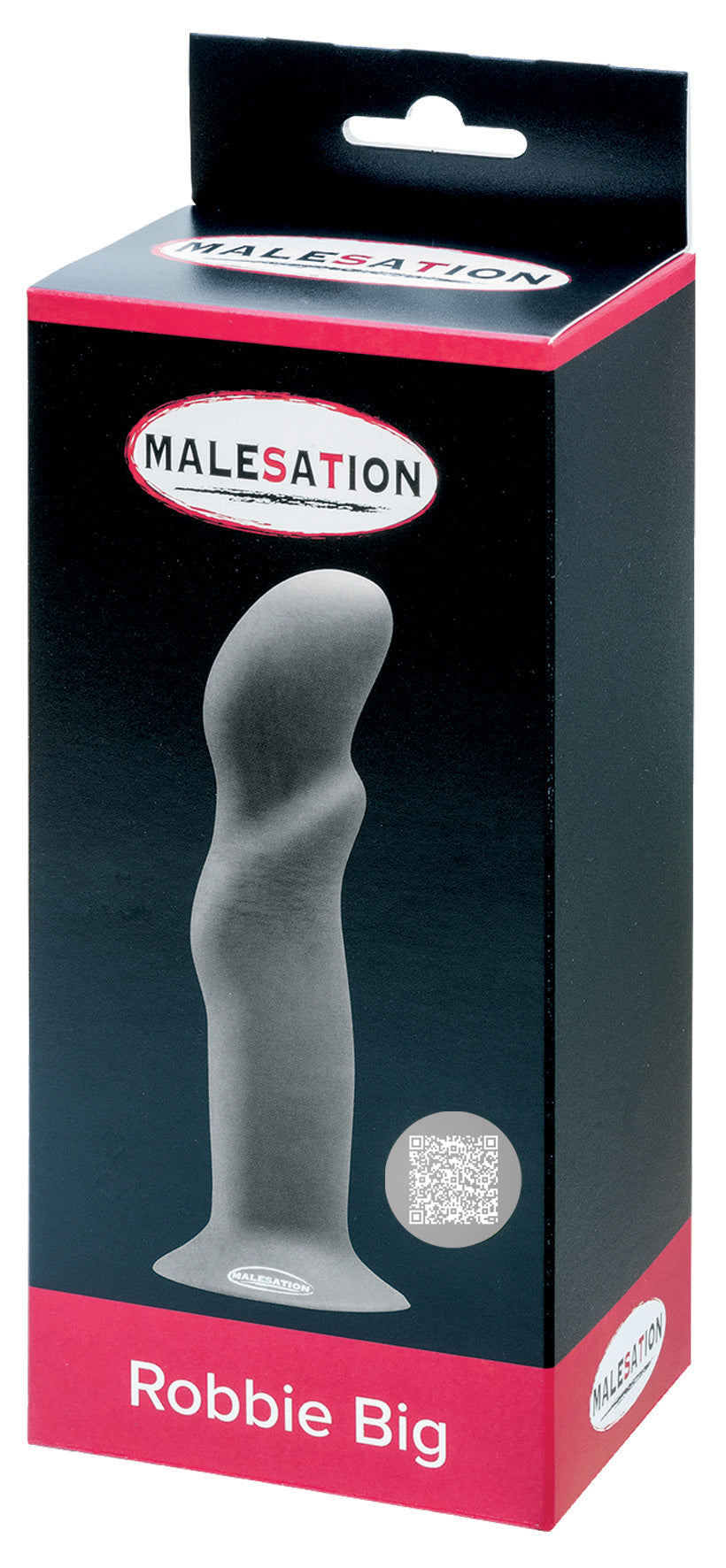 MALESATION Robbie Big Silikon-Dildo in Schwarz in der Originalverpackung