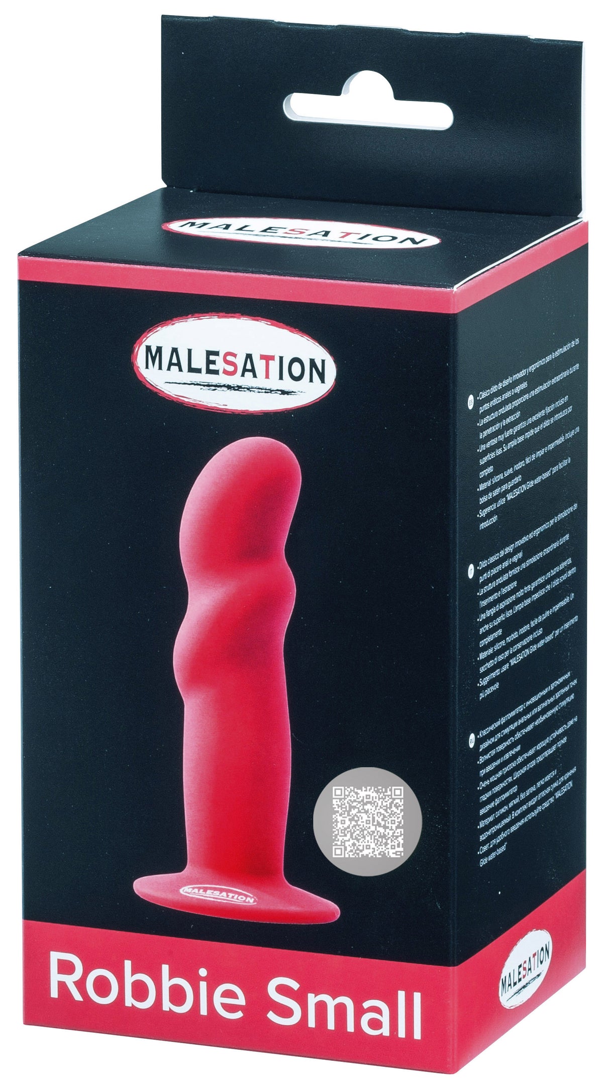 MALESATION Robbie Small Silikon-Dildo in Rot in der Originalverpackung