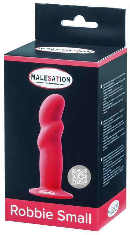 MALESATION Robbie Small Silikon-Dildo in Rot in der Originalverpackung