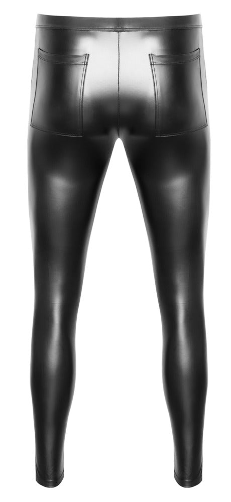 NEK Herren-Hose im schwarzen Mattlook – Rückansicht