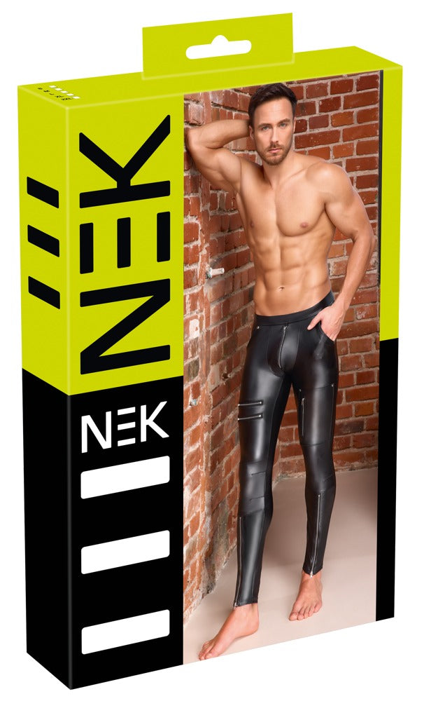 NEK Herren-Hose im schwarzen Mattlook – Produktverpackung
