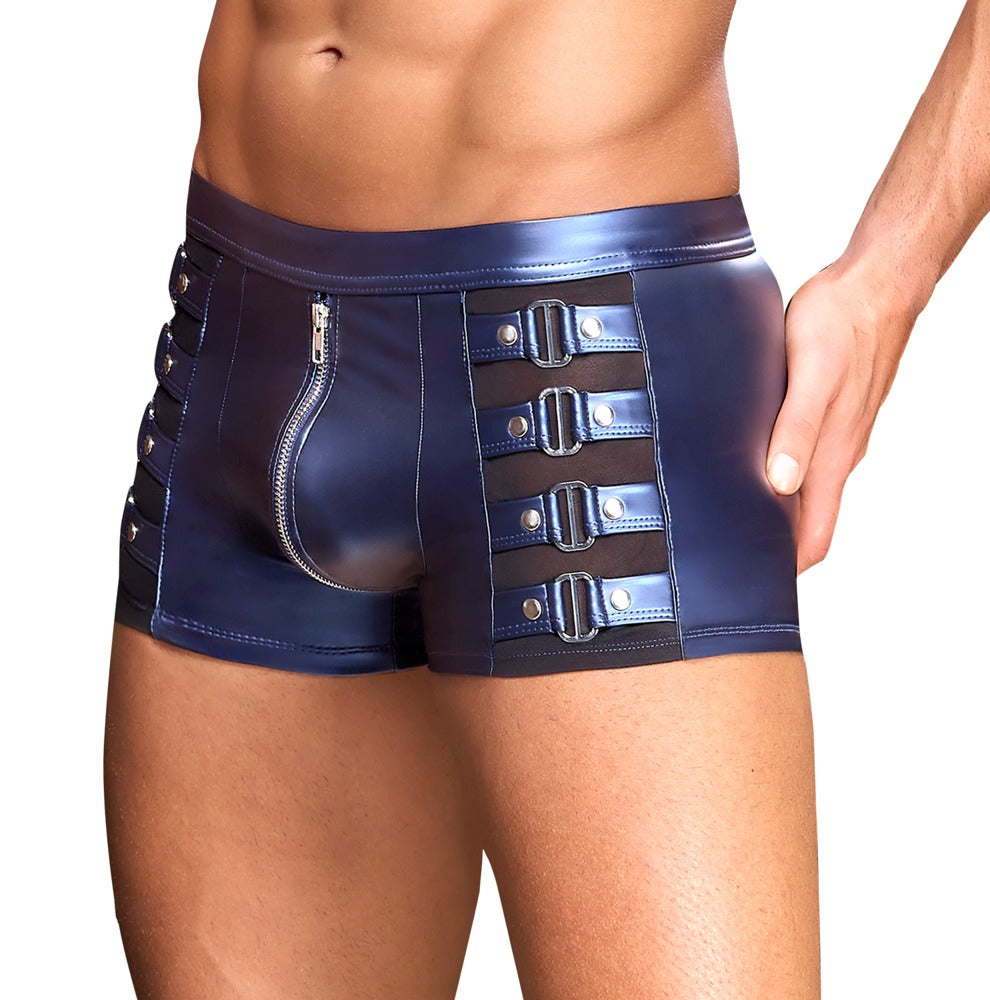 NEK Herren-Pants im Metallic-Mattlook am Model – Seitenansicht