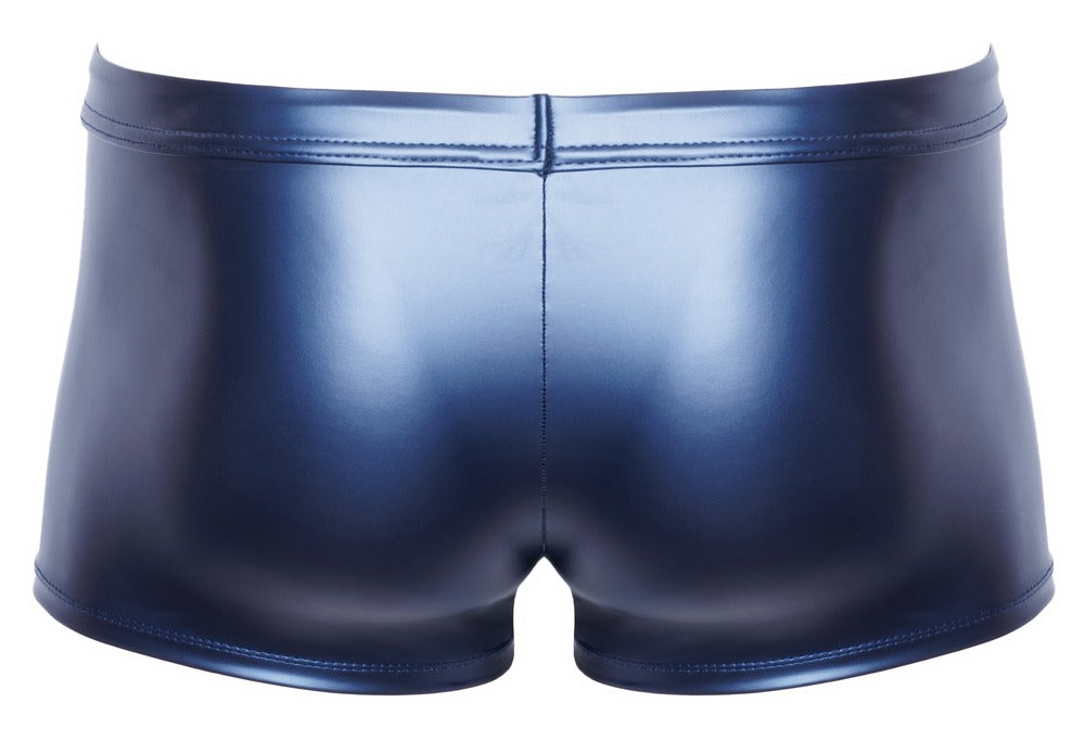 NEK Herren-Pants im blauen Metallic-Mattlook – Rückansicht