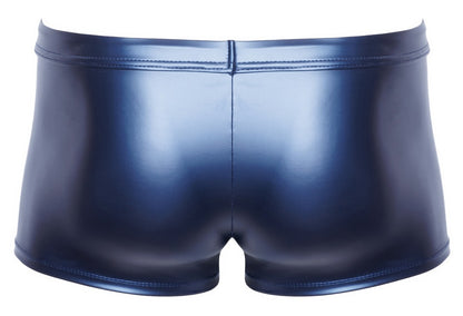 NEK Herren-Pants im blauen Metallic-Mattlook – Rückansicht
