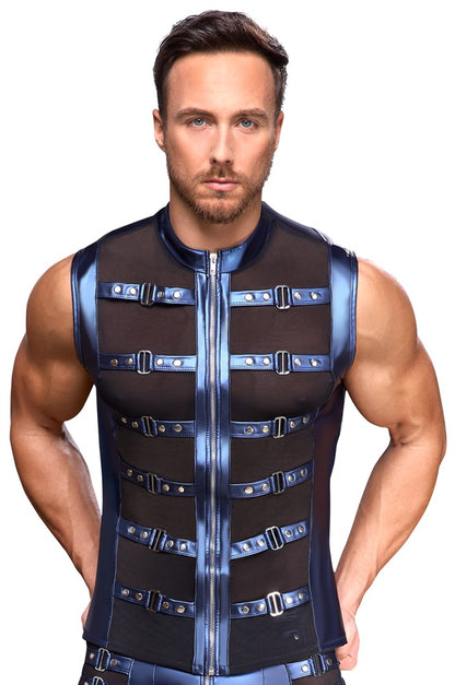 NEK Herren-Shirt im Metallic-Mattlook am Model – Frontansicht