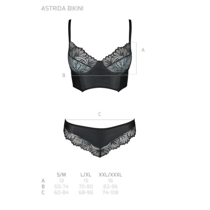 Passion PE Astrida bikini 2pcs set black - Produktansicht 8