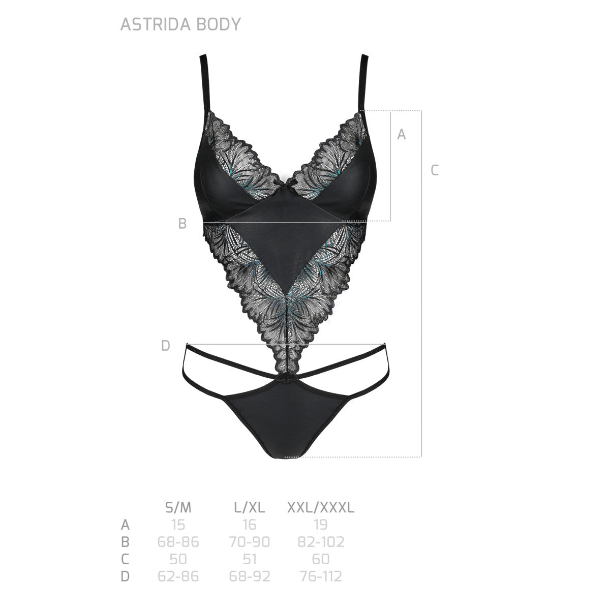 Passion PE Astrida body black - Produktansicht 7